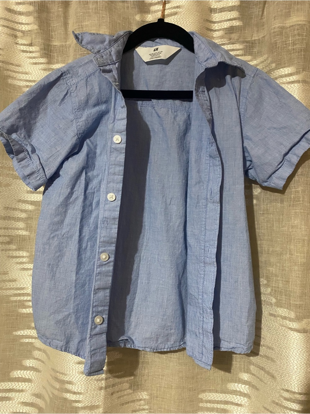 H&M Light Blue Short Sleeve Shirt - kids